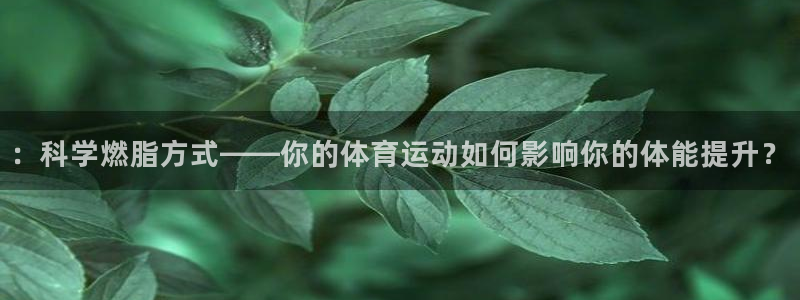 谈球吧体育官网：：科学燃脂方式——你的体育运动如何影响你的体能提升？